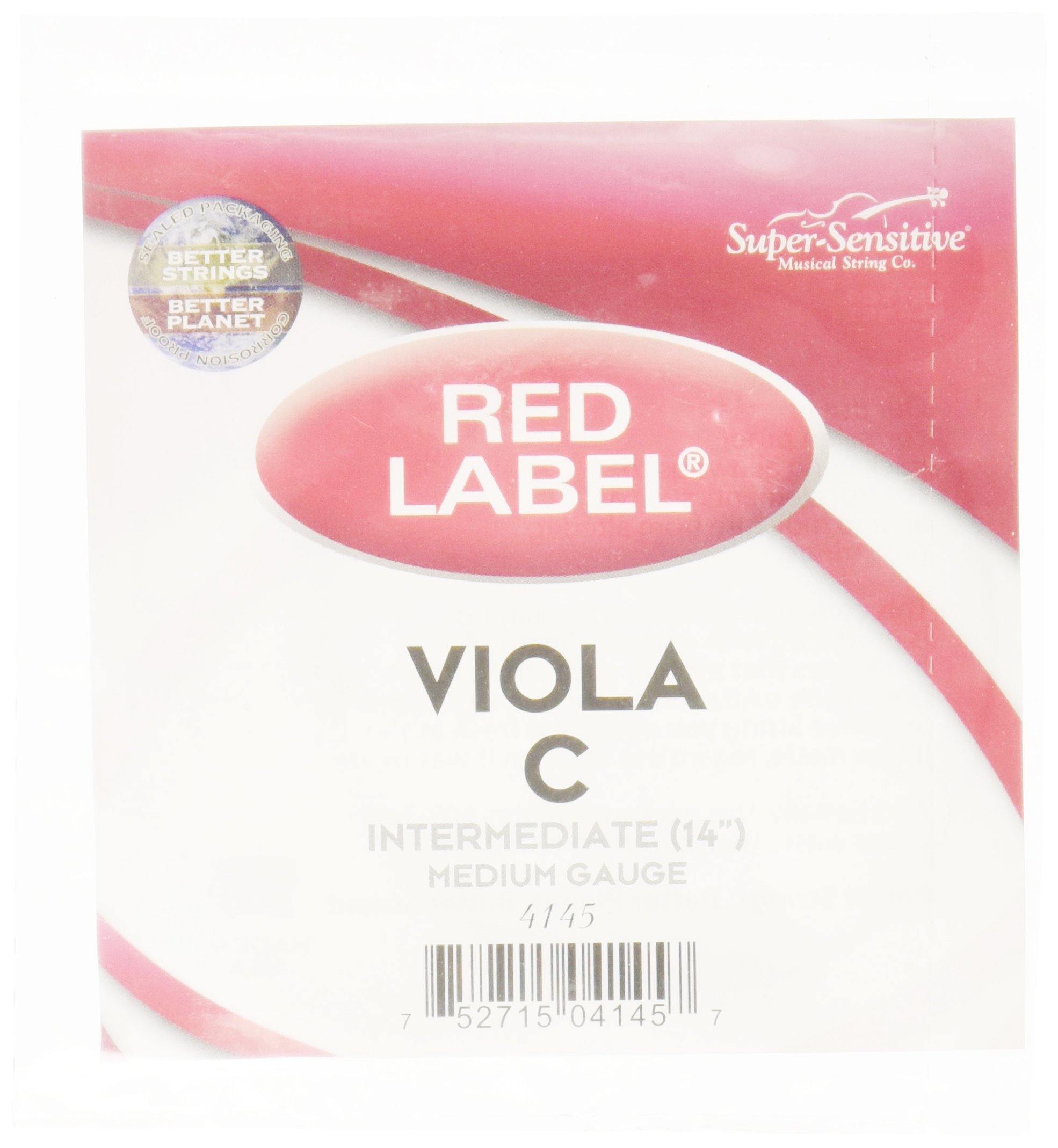 Supersens 14145 Red Label Viola C String, 14-Inch Intermediate Size