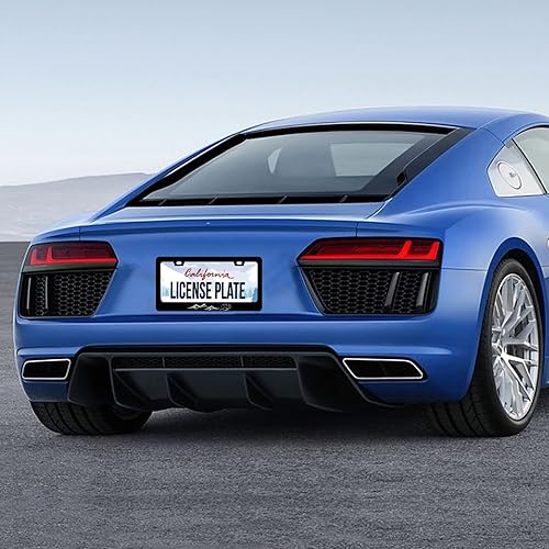 Miniatura 4 de 2 marcos de matrícula de olas de montañas y olas de mar, de acero inoxidable, divertidas placas decorativas con tornillos, tamaño 12.3 x 6.3