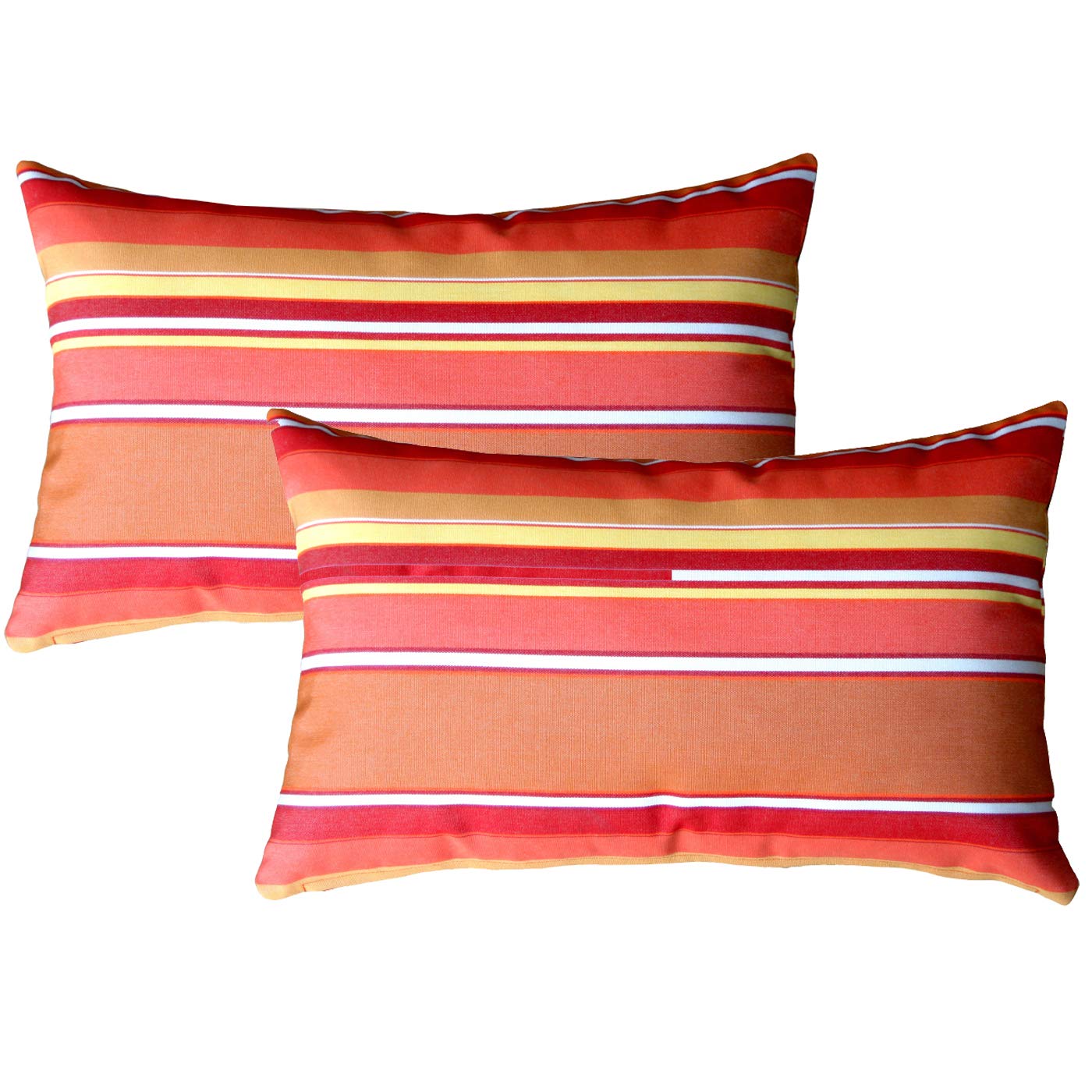 PILLOW DÉCOR Sunbrella Outdoor Pillow, Dolce Mango, 12