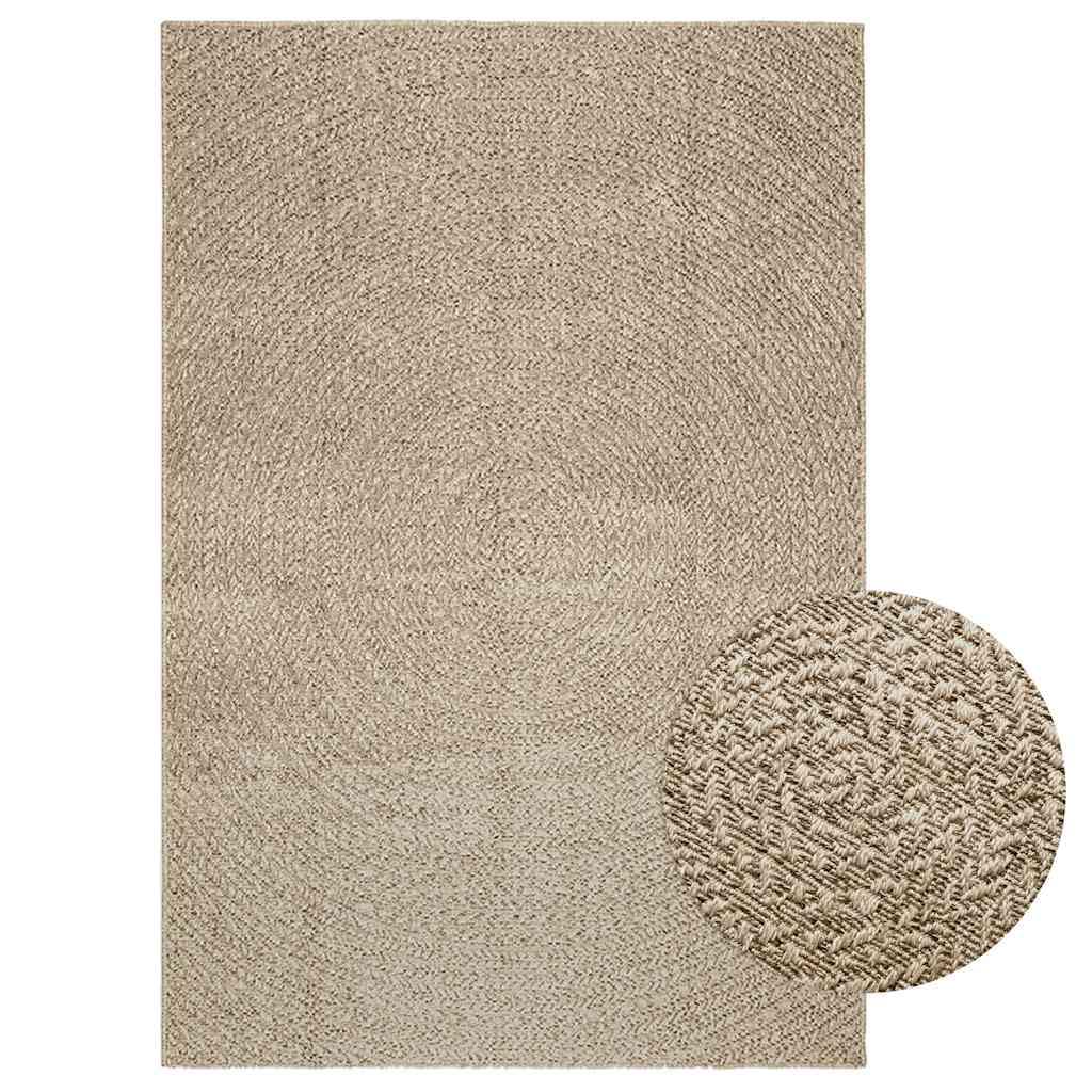 Tapis ZIZUR beige 140x200 cm aspect de jute intérieur extérieur SKM