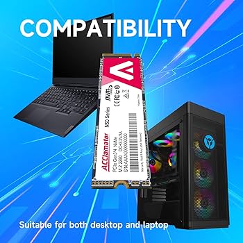 内蔵型SSD 2TB ACClamator PCle Gen4 Acclamator SSD 2TB PCle Gen3x4, NVMe M.2 2280, unidade