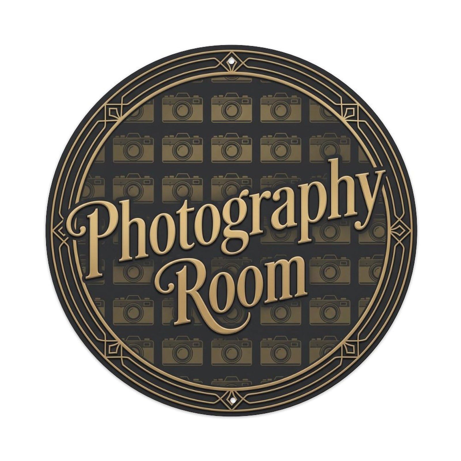 Vintage Photography Room Text Camera Metal Tin Sign