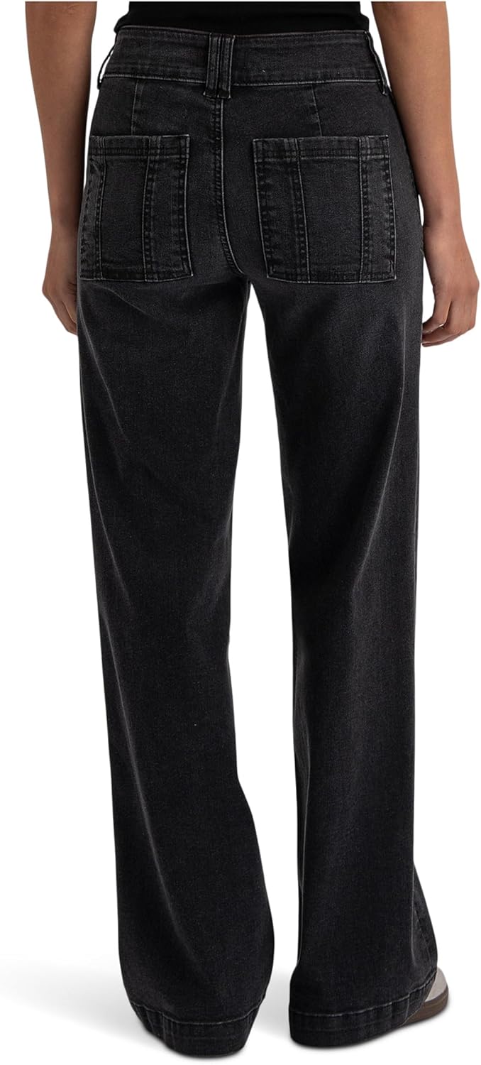 KUT from the Kloth Jodi High-Rise Straight Leg -Porkchop Front Pockets