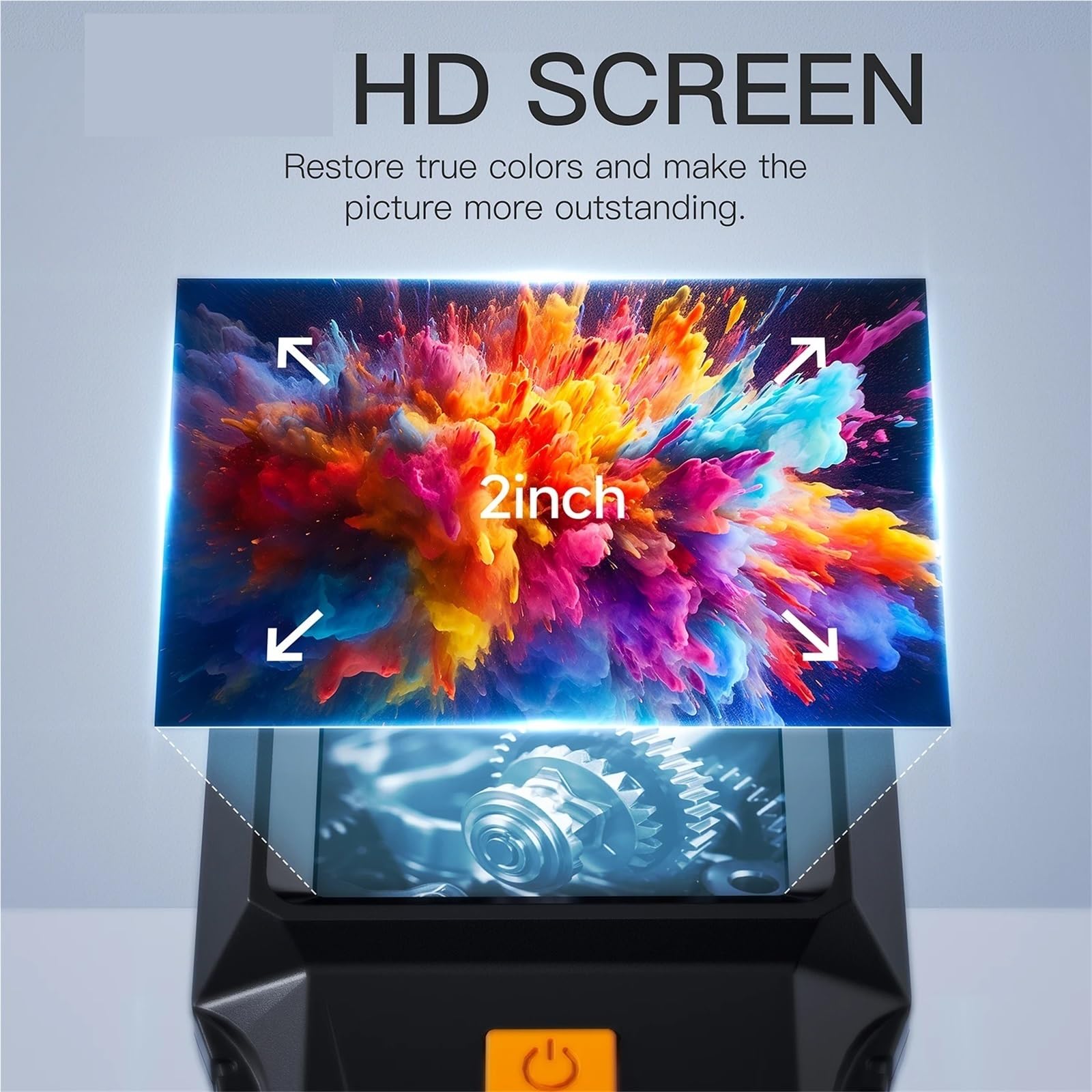 Kamera inspekcyjna endoskopu, Kamera Endoskopowa 8,0 Mm 5 M/10 M/15 M HD 1080 P 4,3 Cala IP67 Wodoodporna Do Inspekcji Pojazdów Do samochodu, ściany, rury spustowej(15m)