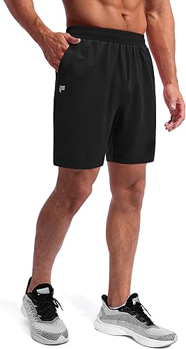 Miniatura 4 de Pantalones cortos de correr para hombre con entrepierna de 5 pulgadas, 2 en 1, secado rápido, atléticos, gimnasio, entrenamiento, tenis, pantalones