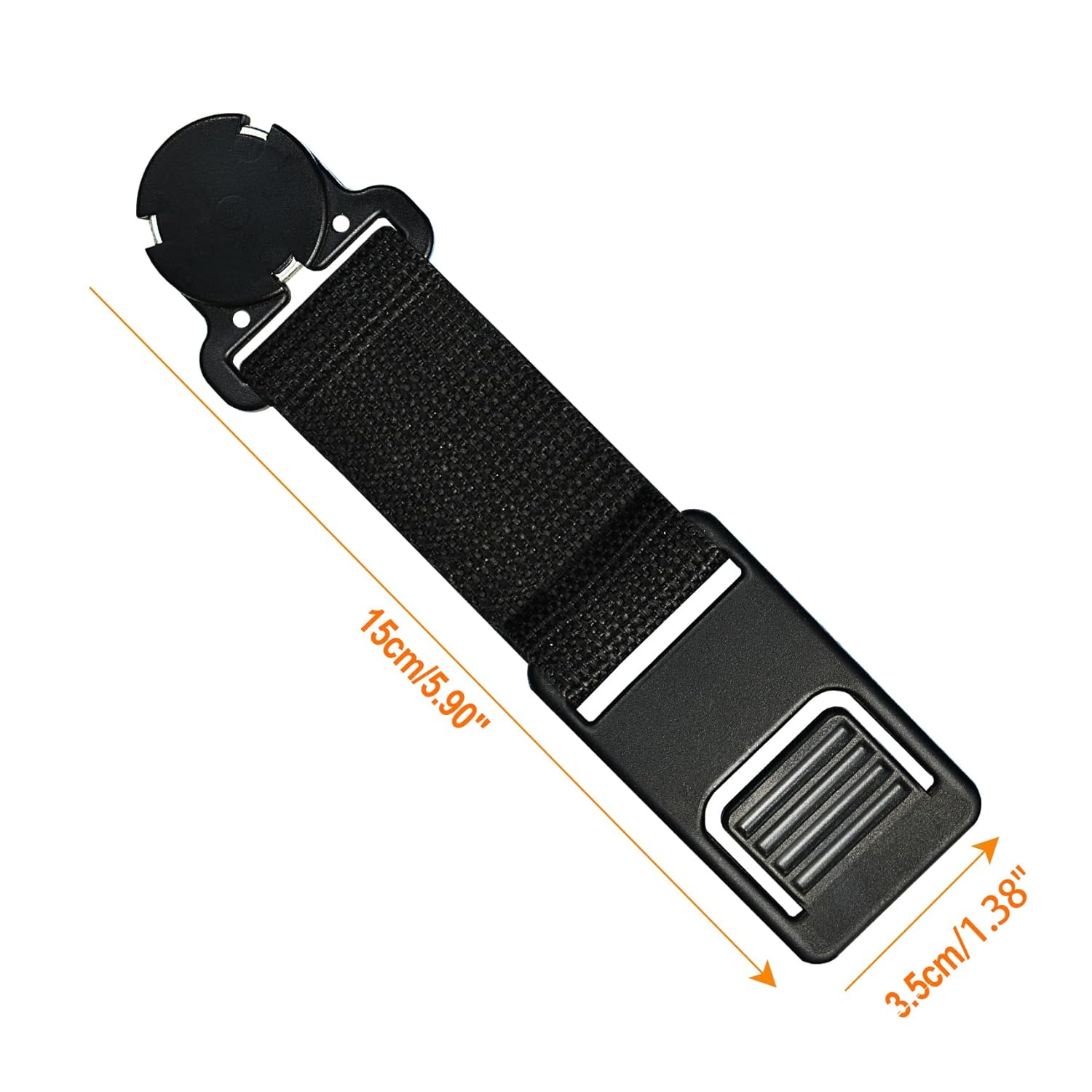 ZIBOO 69190 Magnetic Hanger for Electric Multimeters with Velcro Loop and Hook for Hands Free Use, Compatible with Klein Tools Meters MM1000, MM1300, MM2000, MM2300, MM5000, MM6000
