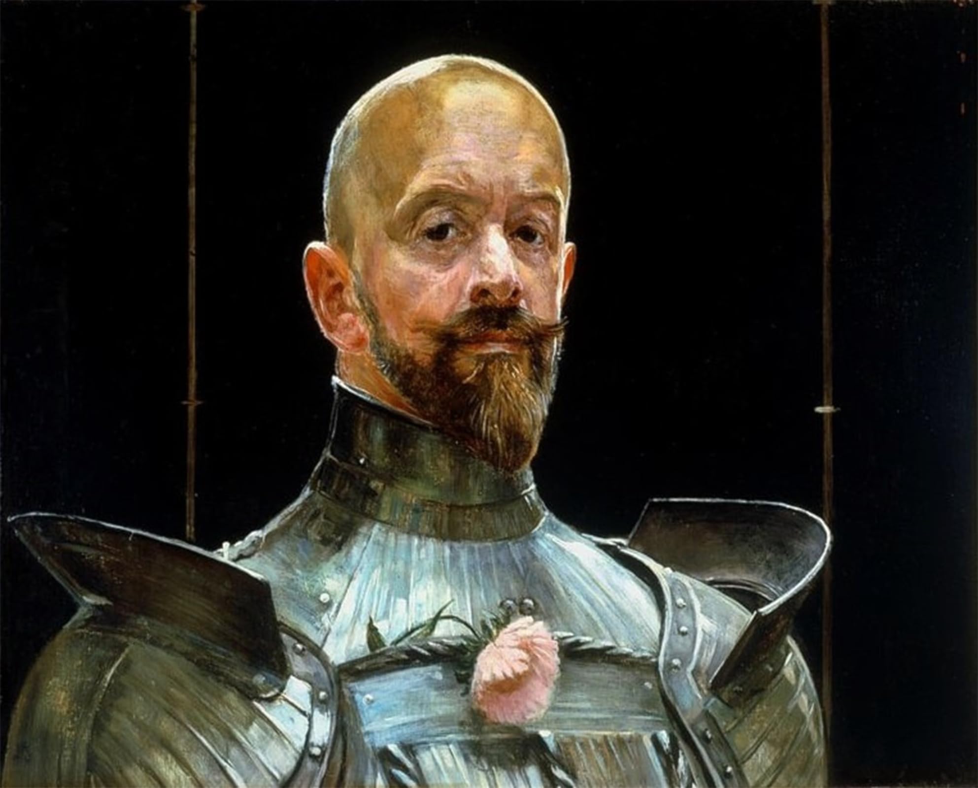 Tableau autoportrait en armure Jacek Malczewski 60x90cm - 5