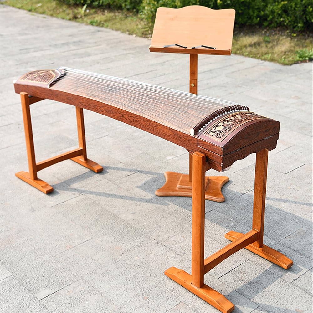 Supporto Guzheng Da Pavimento, Non Blocca Le Gambe | Piedini robusti e durevoli, antiscivolo e intaglio traforato