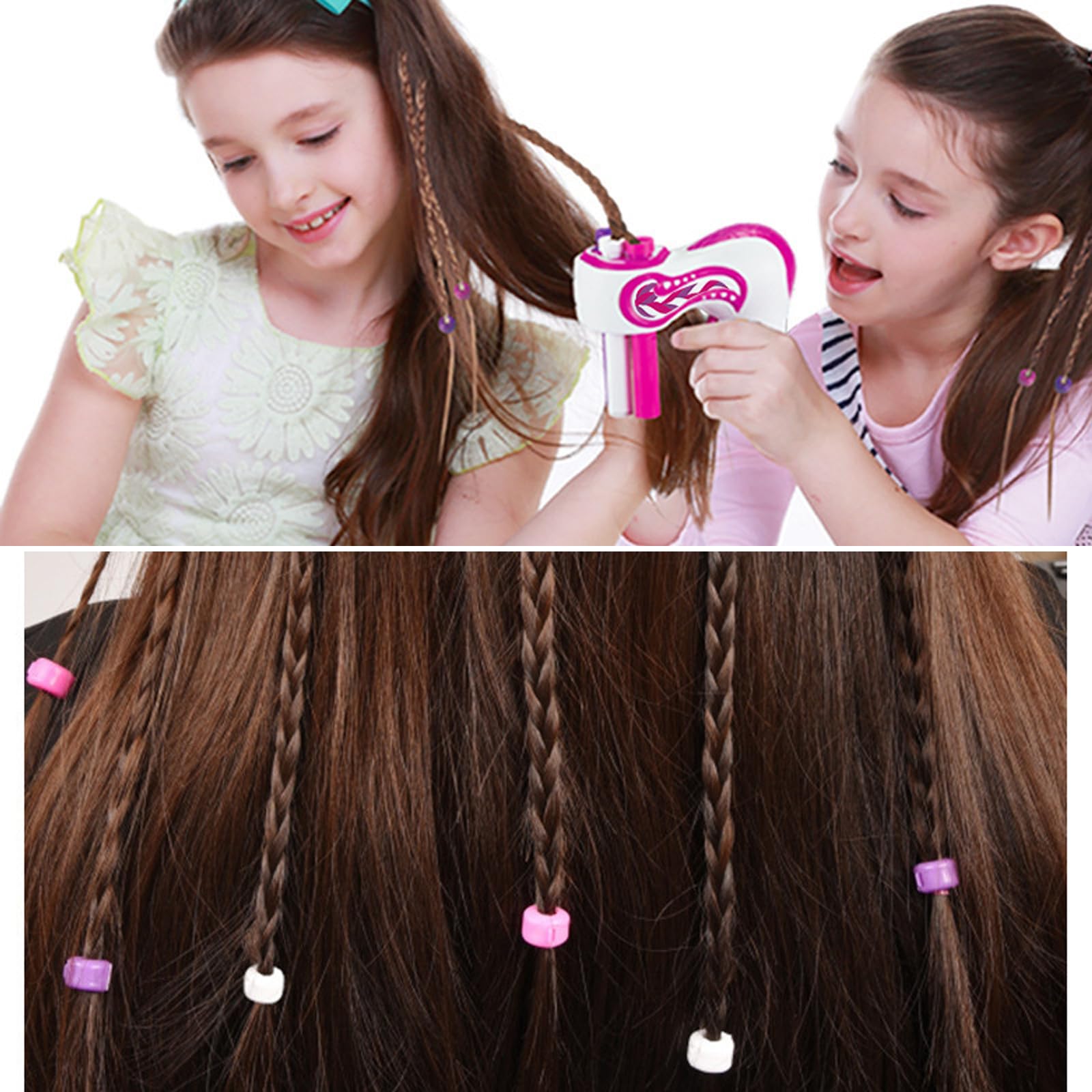 Automatic Hair Braider Elektrischer Hair Bedazzler Kit Weihnachten Automatische Haarflechtmaschine DIY Braiding Device Haarflechter Magisches Haare Flechten