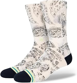 Stance Paizley Vintage White LG (US Men's Shoe 9-13, Women's Shoe 11-14)