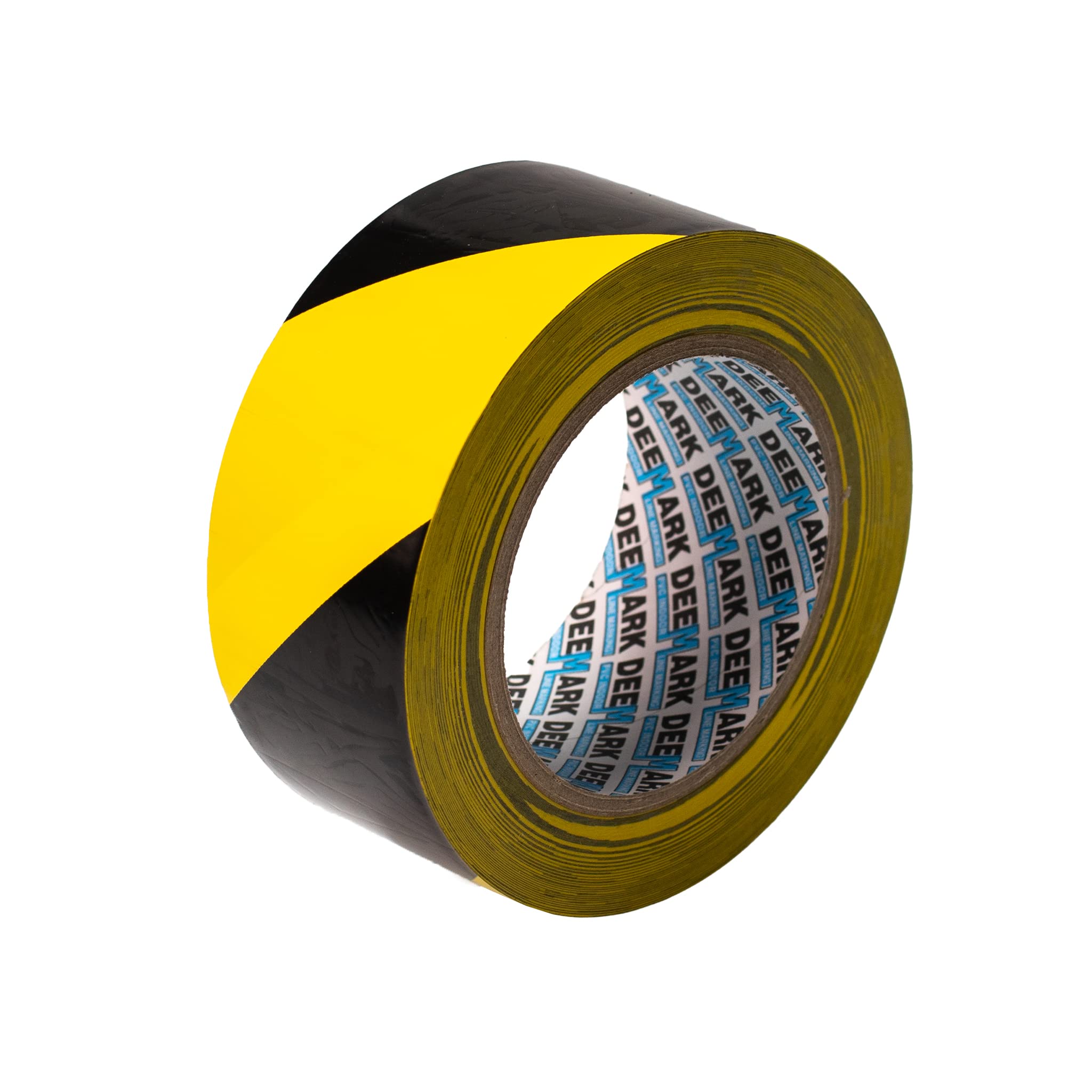 Shadow Foam PVC Floor Marking Tape | Premium Vinyl Safety Marking Tape| For Warehouses, Industry, Shops | 33M Single Roll (Black/Yellow, Single 50mm) โ image 1