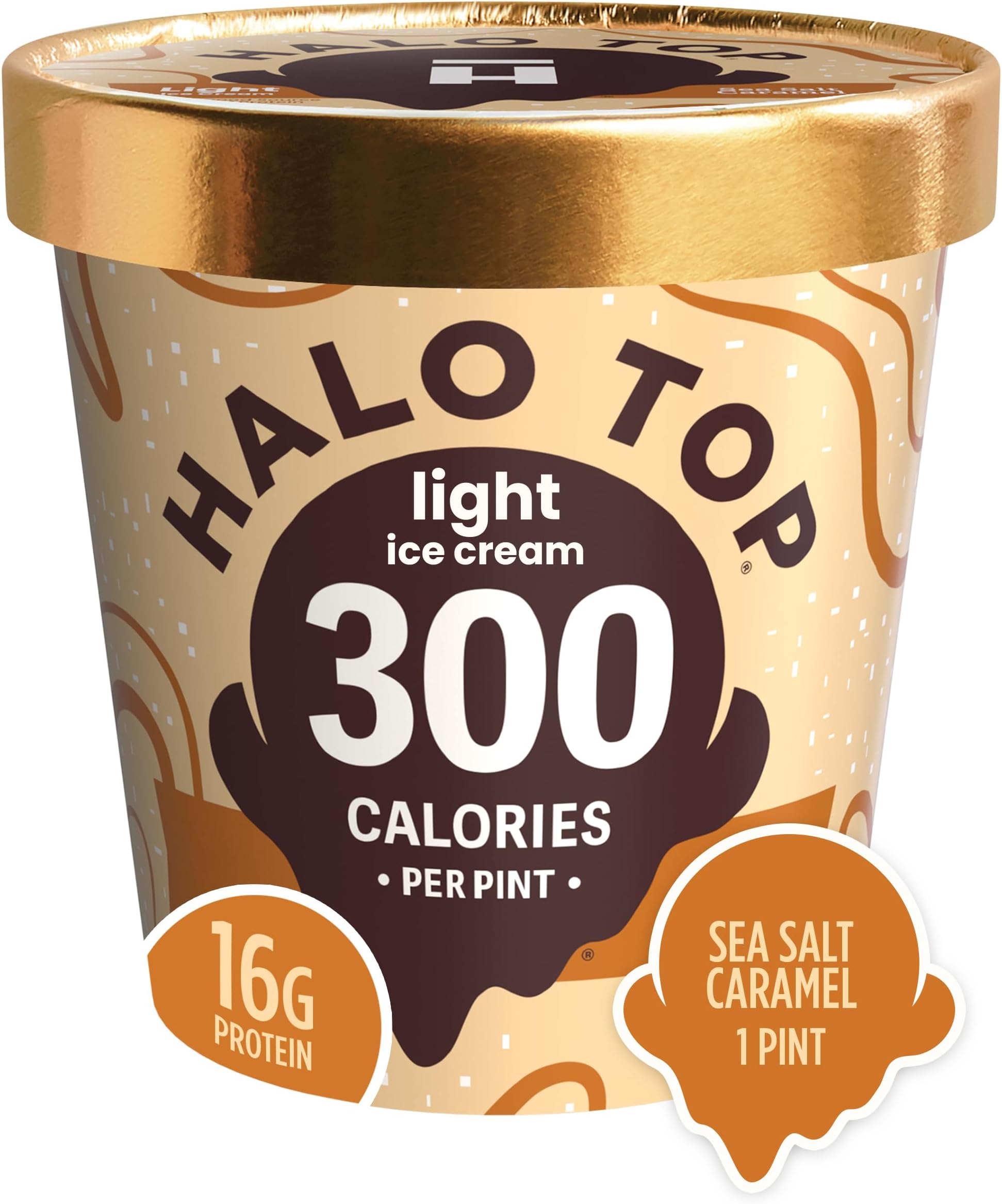 Creamery, Sea Salt Caramel, 16 oz (Frozen)