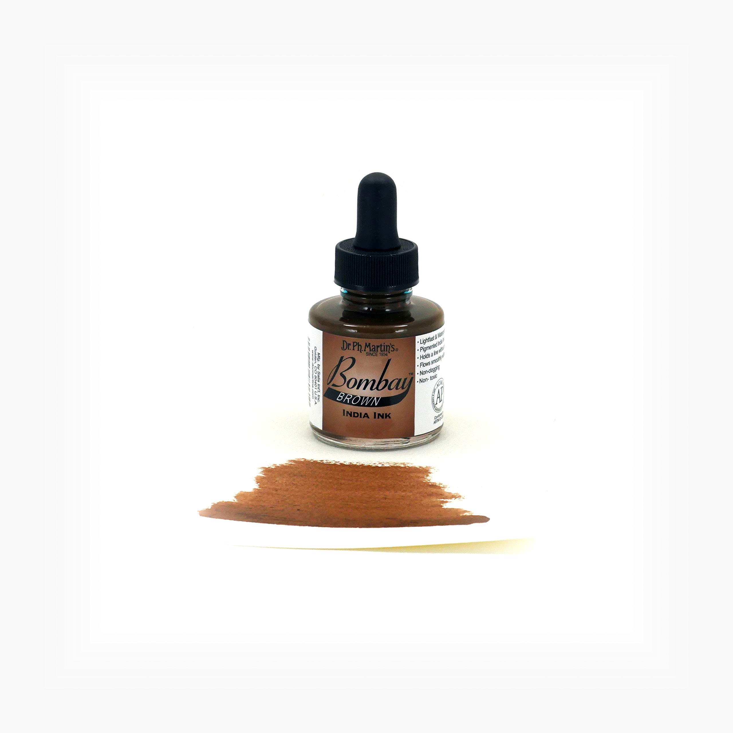Dr. Ph. Martin's Bombay India Ink, 1.0 oz, Brown