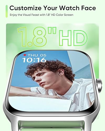 Miniatura 2 de Fitpolo Reloj inteligente para hombres y mujeres Android, Alexa incorporado pantalla HD de 1.8 pulgadas IP68 impermeable reloj de fitness Bluetooth