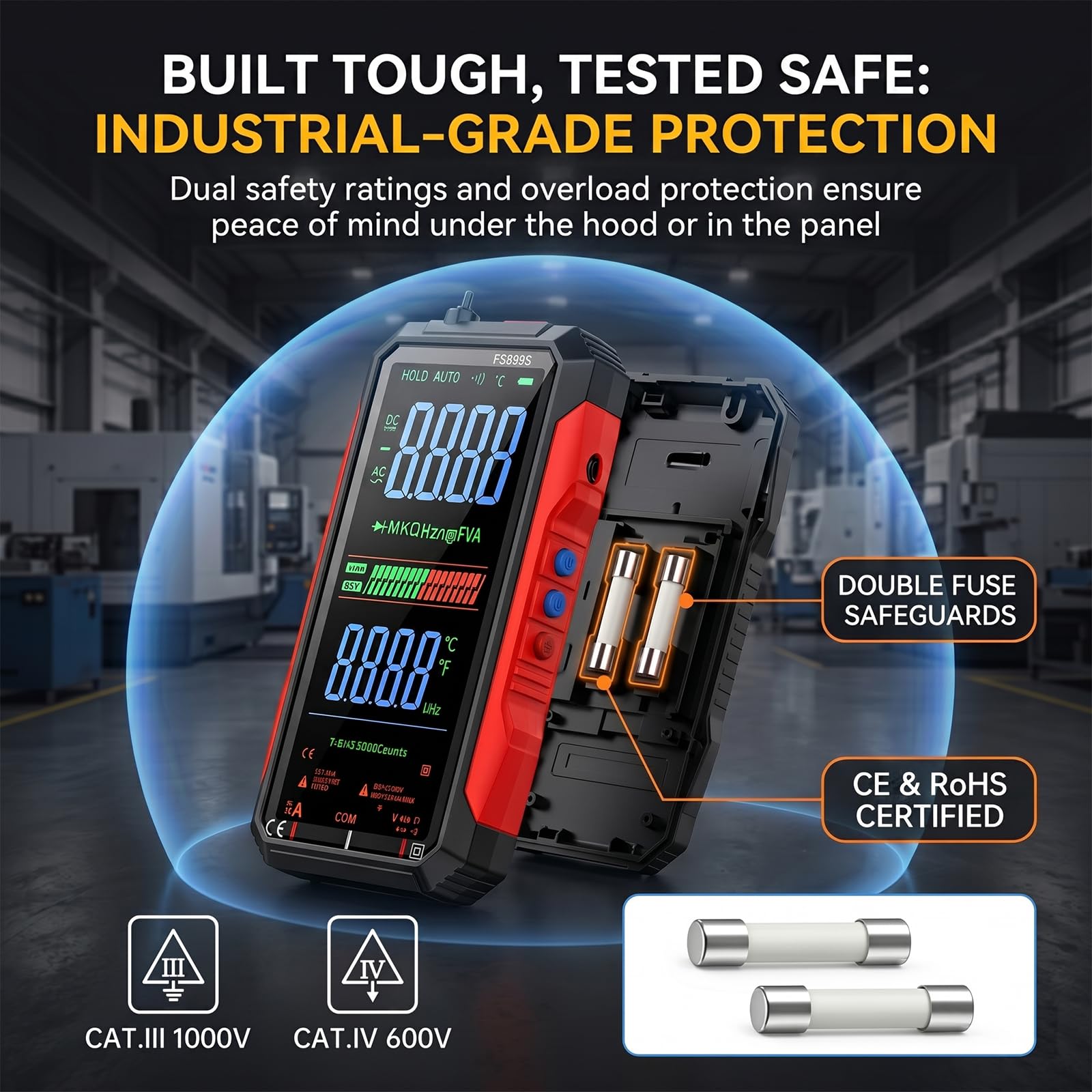 ZMIWNIED FS899L Digital Multimeter - True RMS Tester -6 ZMIWNIED FS899L Digital Multimeter - True RMS Tester -6