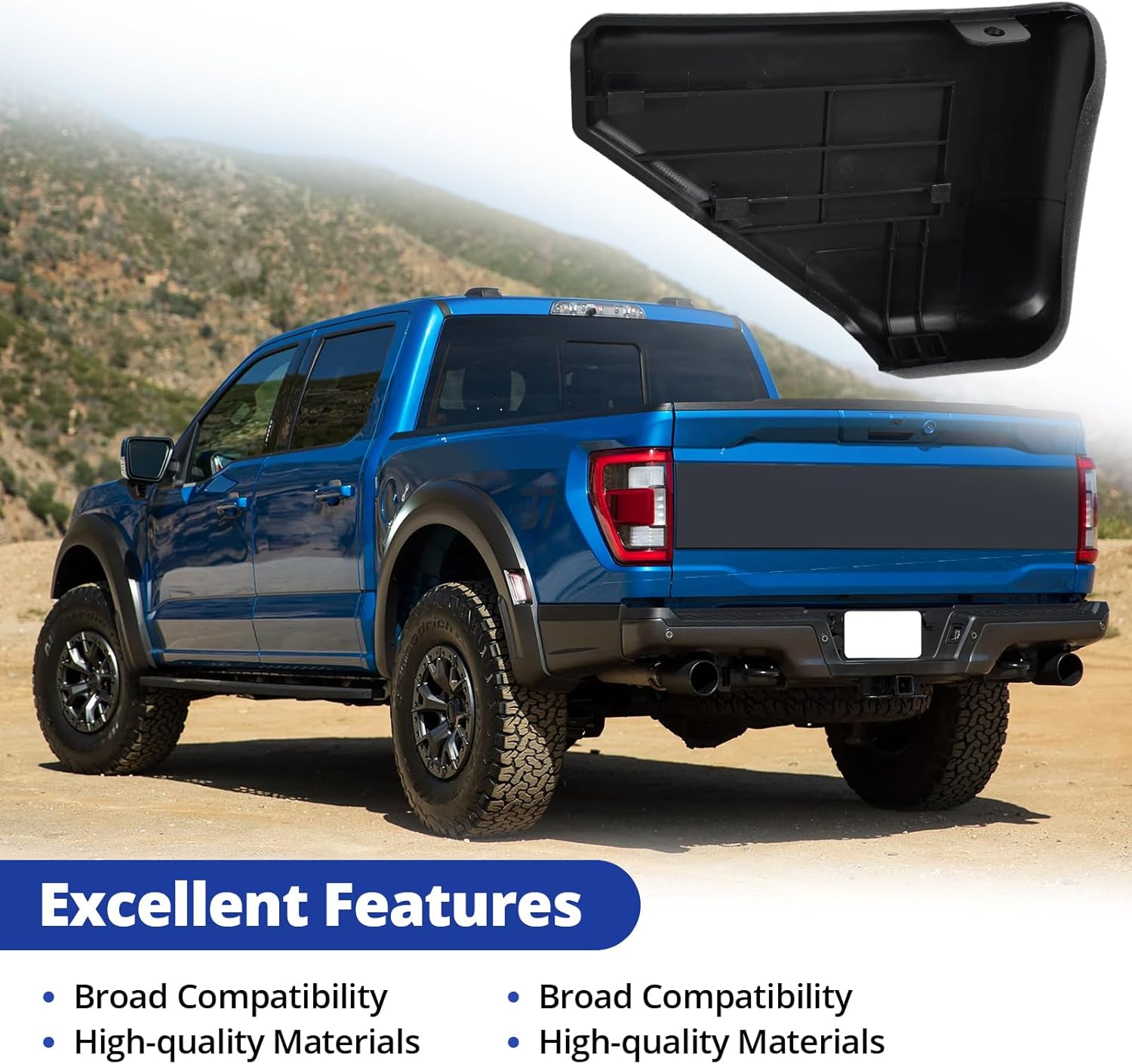 FL3Z16A455BA Running Board End Cap Rear Left and Right Side Fits for Fo rd F Series 150 2015-2020, Super Duty 2017 Fo rd F-250, F-450, F-550 Replaces FL3Z16A455BA FL3Z16N455BA, FL34-16N453-BB5YZ9