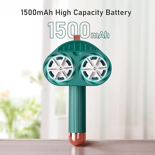 Miniatura 3 de Afeitadora de tela y removedor de pelusas, afeitadora de pelusa de doble cabeza con cuchillas dobles de 6 hojas, afeitadora eléctrica recargable,