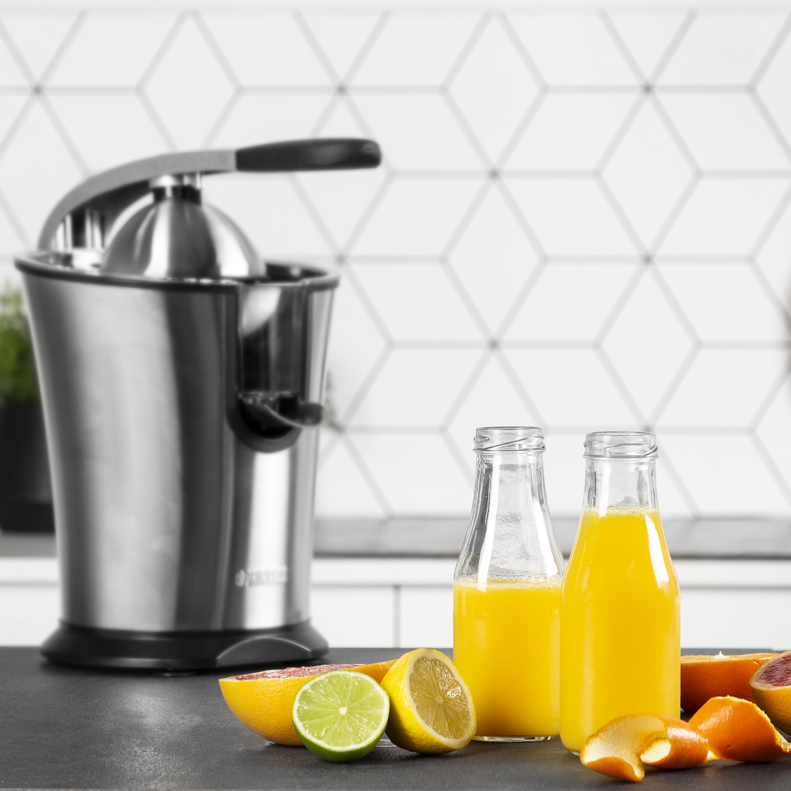 Princess Master Juicer Pro Edelstahl Presskegel Rostfreier Edelstahl Silber