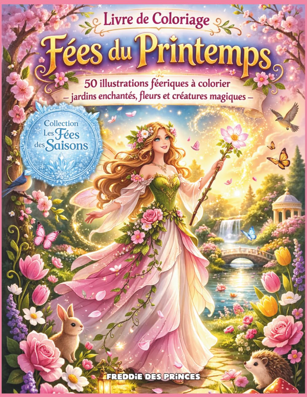FÉES DU PRINTEMPS Livre de Coloriage Fantasy Printanier pour Adultes et Adolescents: 50 illustrations féeriques à colorier - Collection : Les fées des Saisons