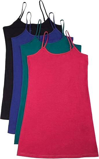 4 Pack Active Basic Women's Basic Tank 
