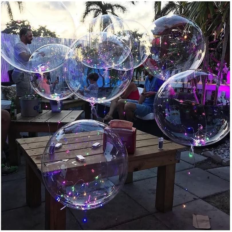 Miniatura 3 de YESJmn Globos inflables transparentes para decoración de fiesta de cumpleaños globos de helio de aire de 1012182024 pulgadas 10 unidades color 10