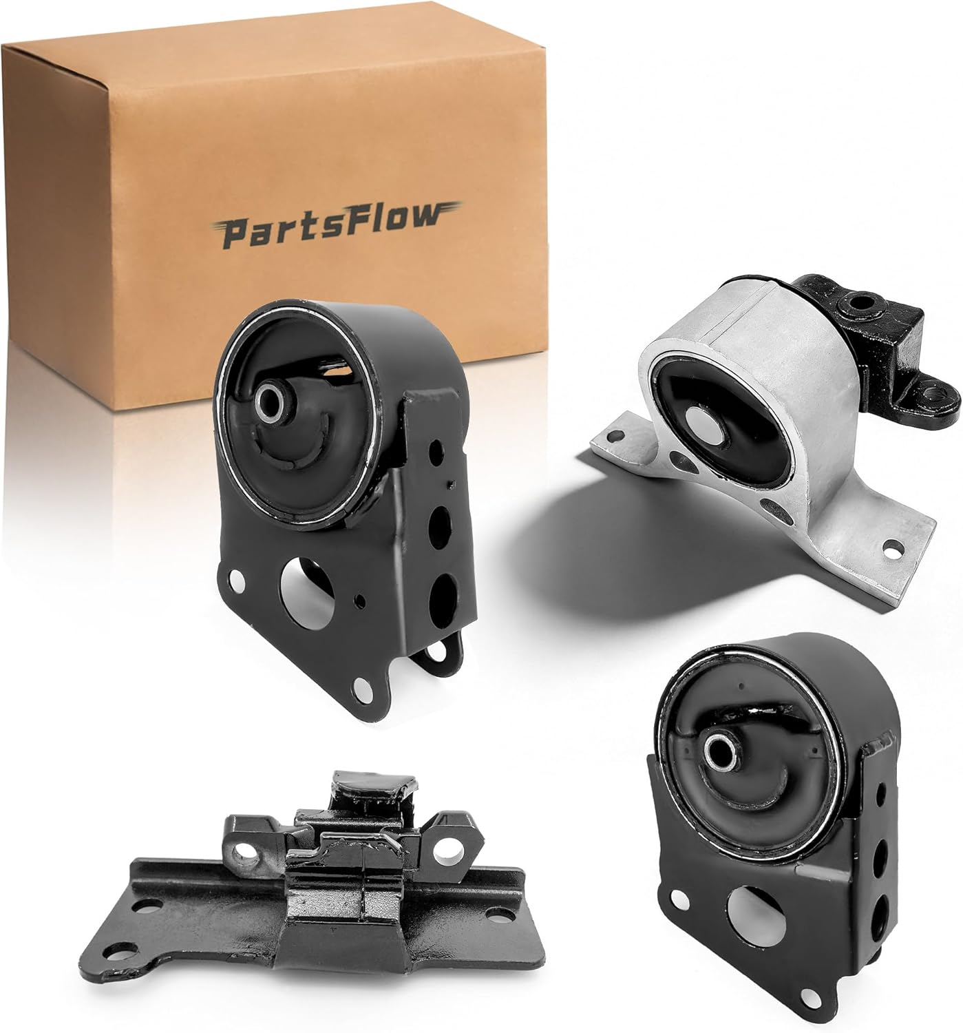 PartsFlow Transmission & Motor Mount Set for 2004-2009 Nissan Quest for 2004-2006 Maxima for 2005-2006 Altima 3.5L 9167 9248 9223 9410 Replace #A7349, A7358, A7348, A7351
