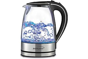 Brentwood KT-1900BK Tempered Glass Electric Kettle