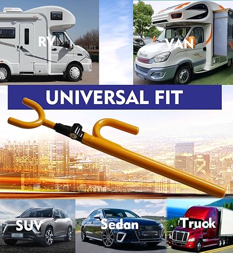 Miniatura 7 de Cerradura de volante antirrobo para automóvil, dispositivo antirrobo, cerraduras de volante de seguridad de vehículos resistentes para camiones,