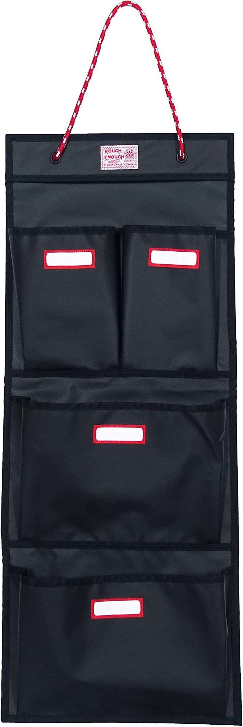 Rough Enough Locker Organizer for Work Door Organizer Hanging Locker Accessories Organization Storage for Gym Office Police Black
