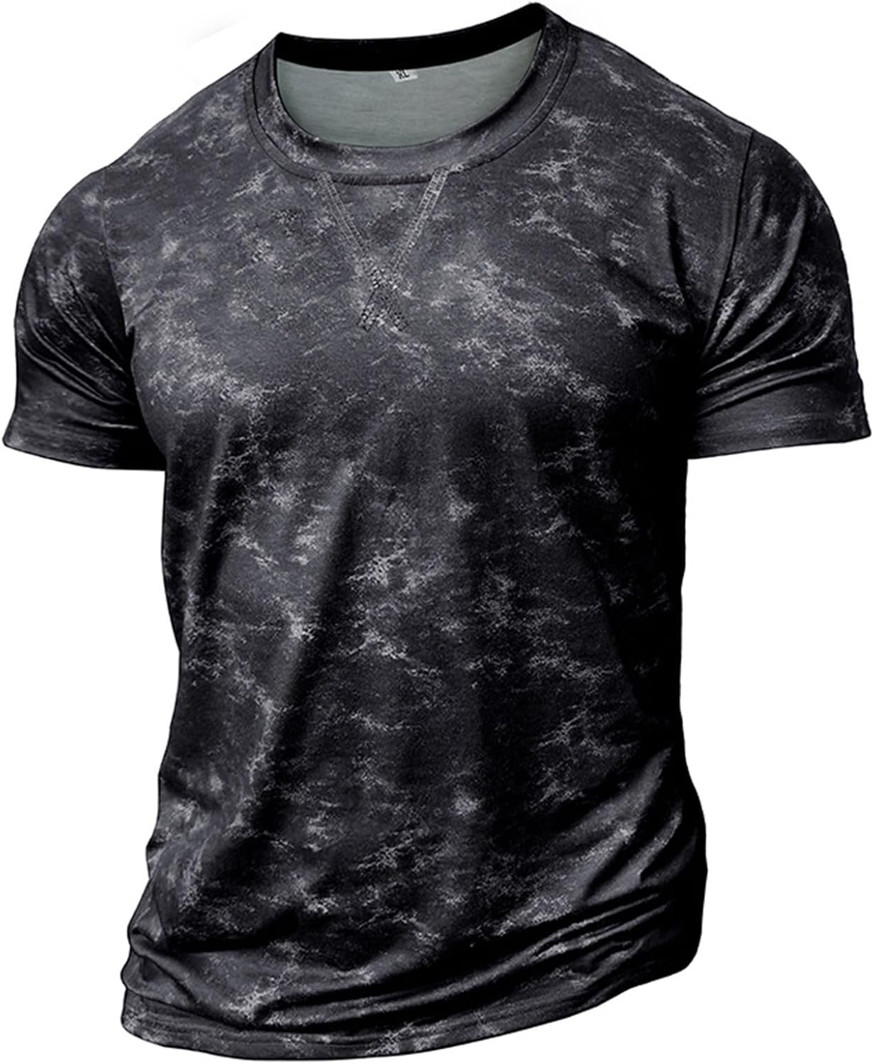 WENKOMG1 Men's Workout T-Shirts Short Sleeve Stretch Gym Bodybuilding Muscle Fitness Tee Tops, M-3XL