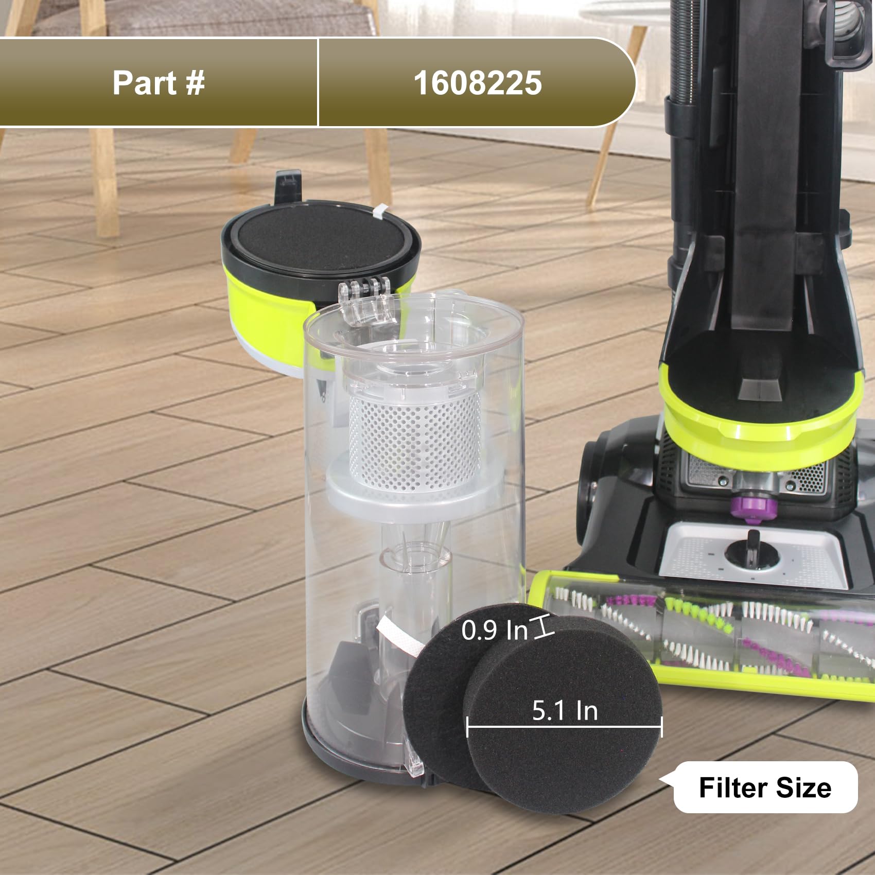 Filtri Ricambio Per Aspirapolvere Bissell Senza Fili - 3 Filtri HEPA