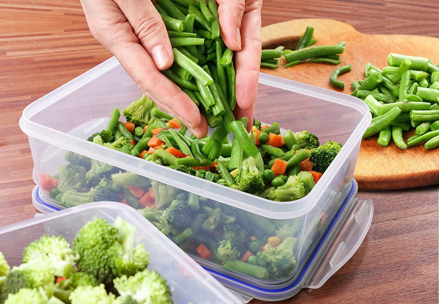 KICHLY Plastikowe, hermetyczne pojemniki do przechowywania żywności – 24 szt. (12 pojemnik - Mise en situation et utilisation