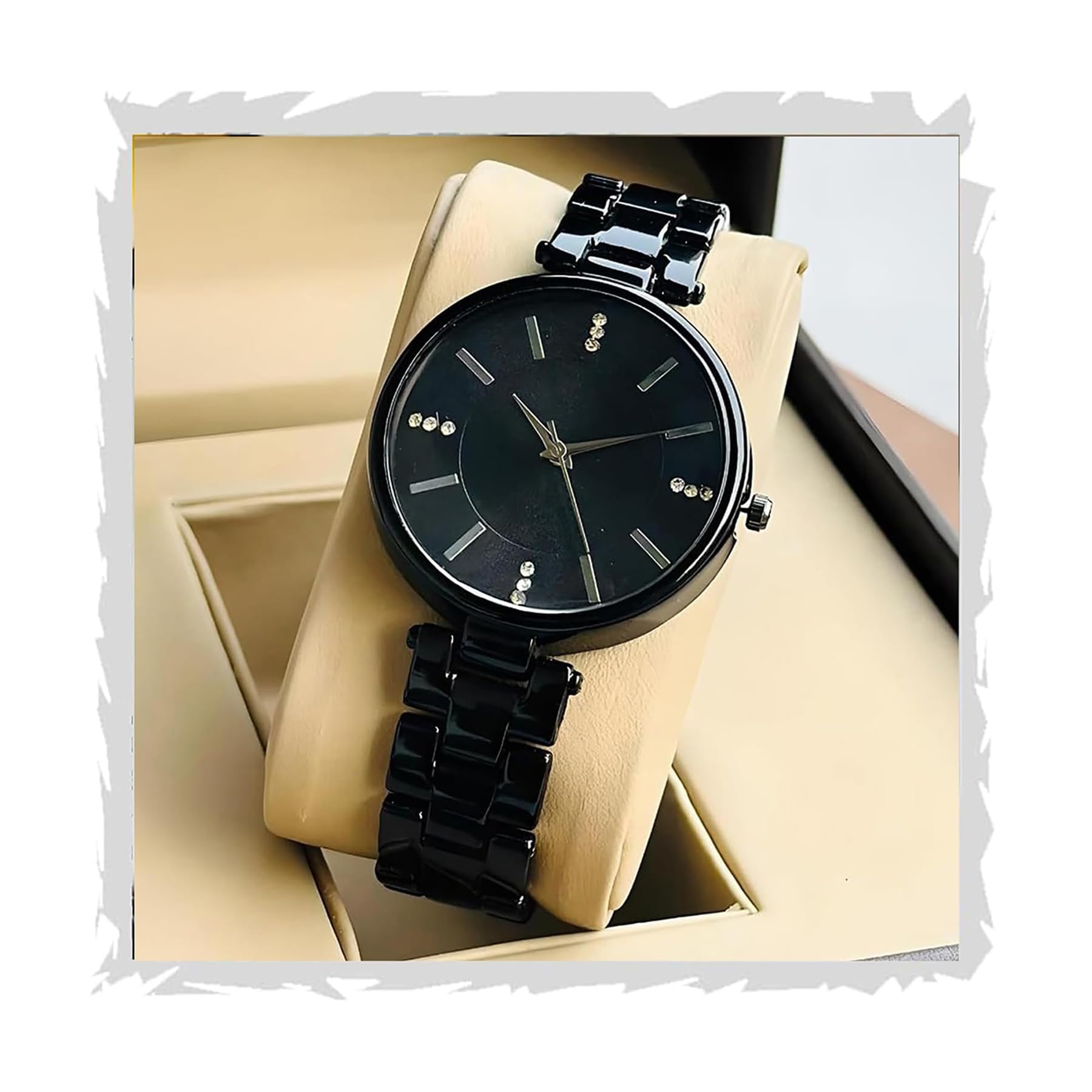 Women Analogue Wrist Watches for Women's & Girls&Miss&Ladies Diamond Studded Dial Rosegold Colored Stylish Bracelet Strap