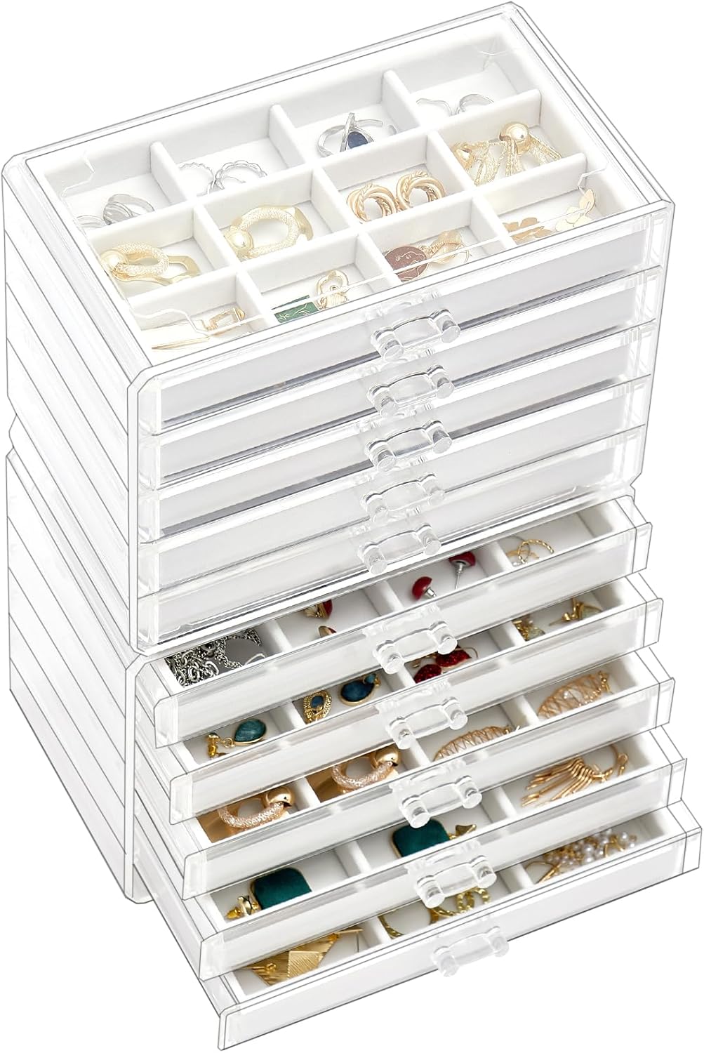 ProCase Earring Holder Organizer Jewelry Box with 10