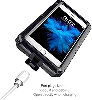 Vista 8 de Mitywah Funda impermeable compatible con iPhone 7 / iPhone 8, resistente y duradera, carcasa protectora de cuerpo completo, protección de pantalla