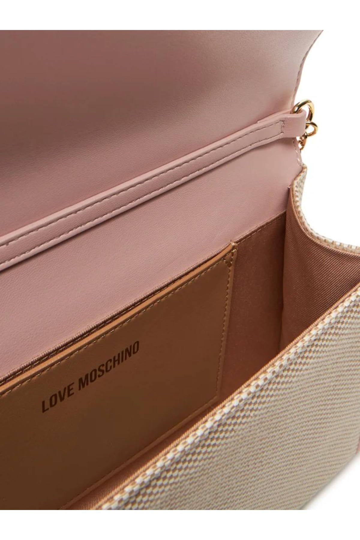 Love Moschino BORSA CANVAS NATURALE+PU CIPRIA