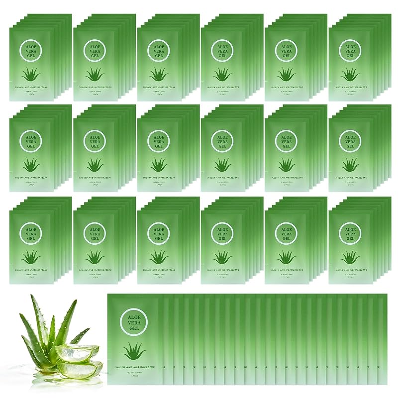 Gel de aloe vera Zhjianup em sachês, 10 mL, pacote com 200