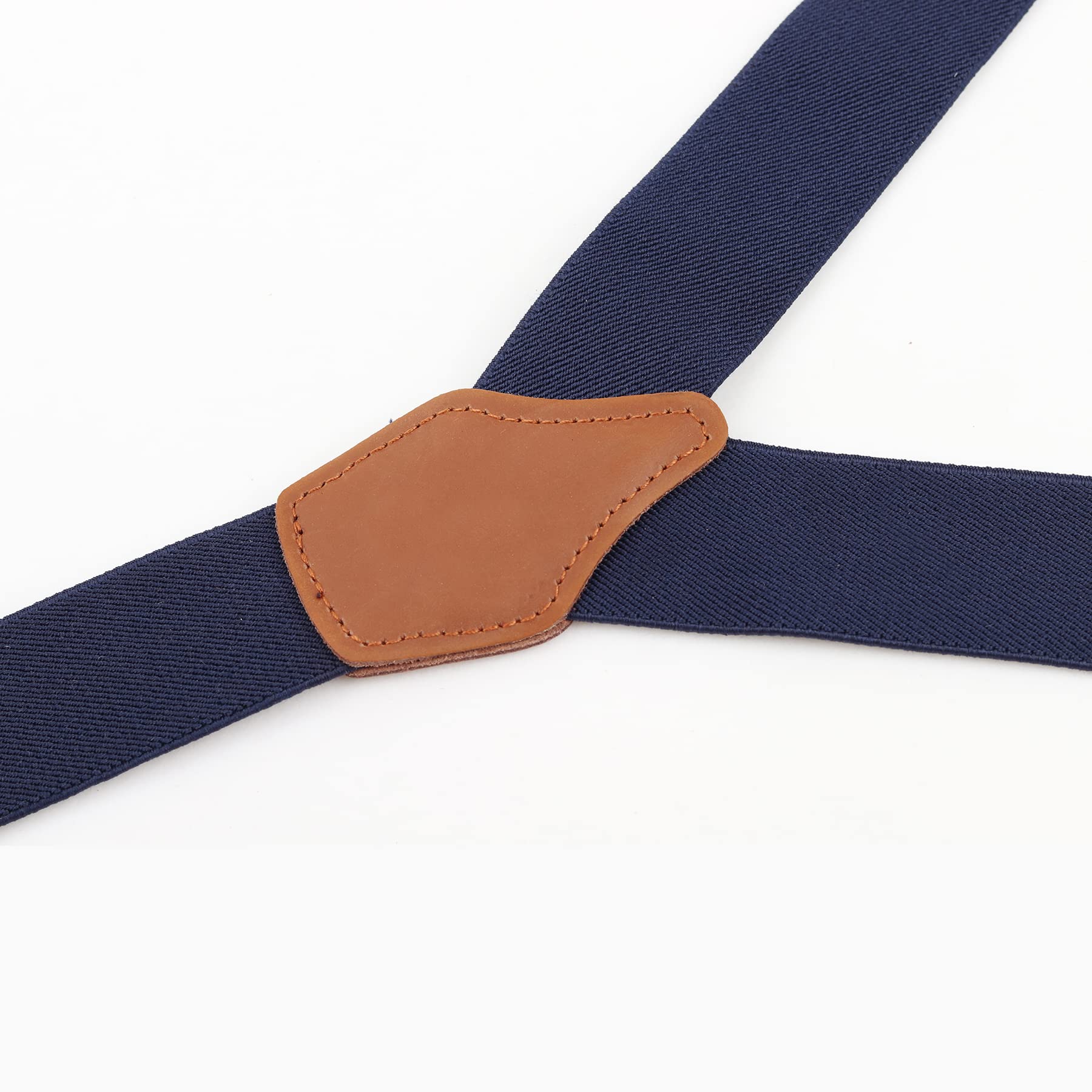 Tirantes & Pajarita para Hombre en Forma Y 3,5 cm de Ancho - 6 Vías para llevar, Cierre de botón, cierre de langosta, peto con hebilla - Tirantes Alargados para Estatura 160-200 cm