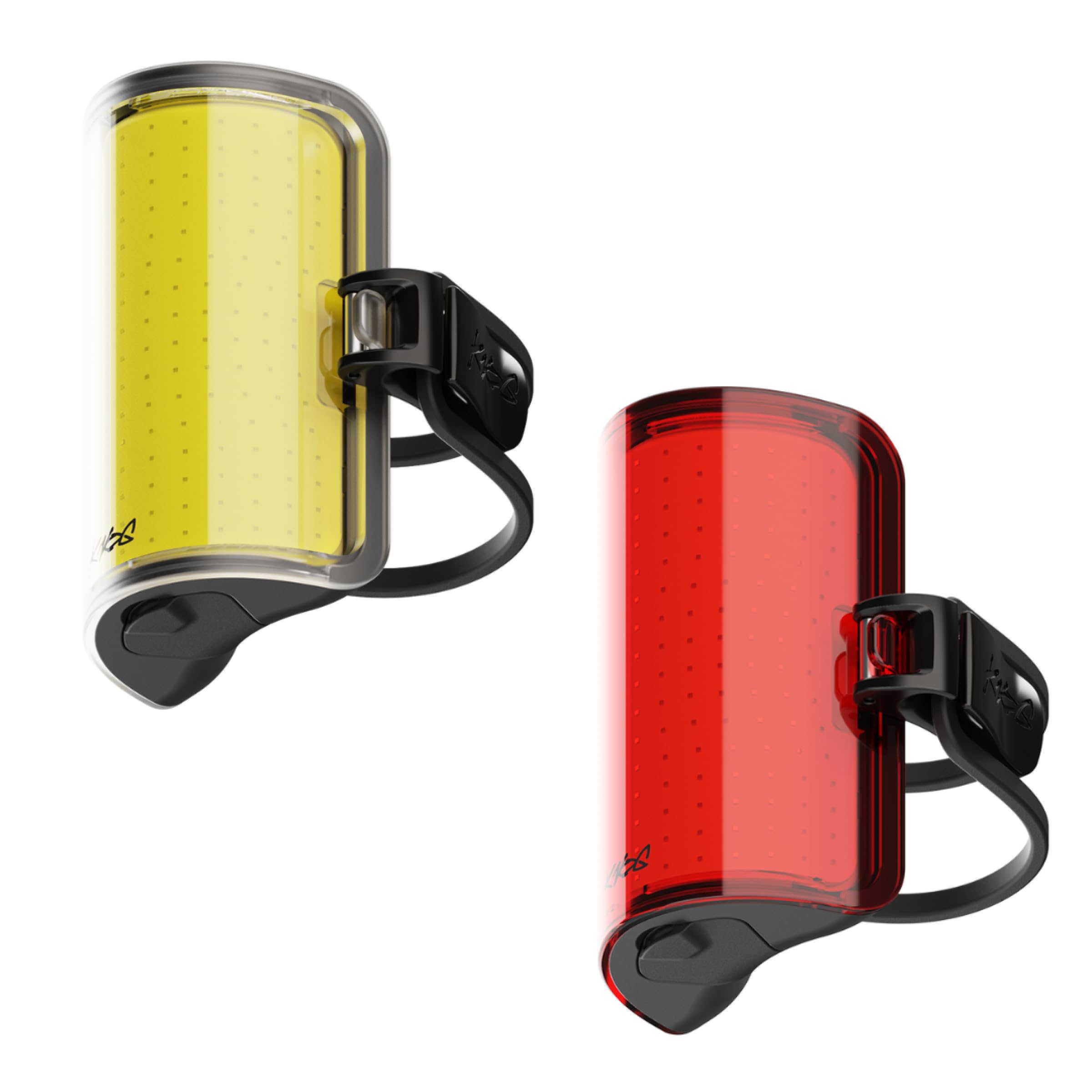 Knog Cobber Reflex - Luces LED para bicicleta, 320 lúmenes delanteros y 170 lúmenes traseros recargables por USB, haz ancho de 330°, 8 modos de luz, impermeable IP67