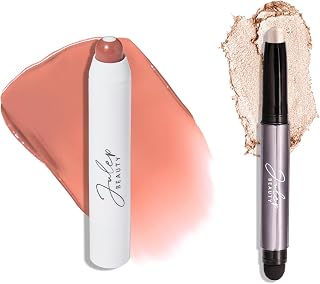 Eyeshadow 101 Crème to Powder Waterproof Eyeshadow Stick, Pearl Shimmer It's Balm: Tinted Lip Balm + Buildable Lip Color -Velvet Nude