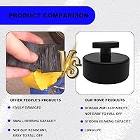 Vista 3 de 4 piezas de almohadilla para gato compatible con Chevrolet Corvette C5 C6 C7, almohadillas de punto de elevación de goma con adaptador