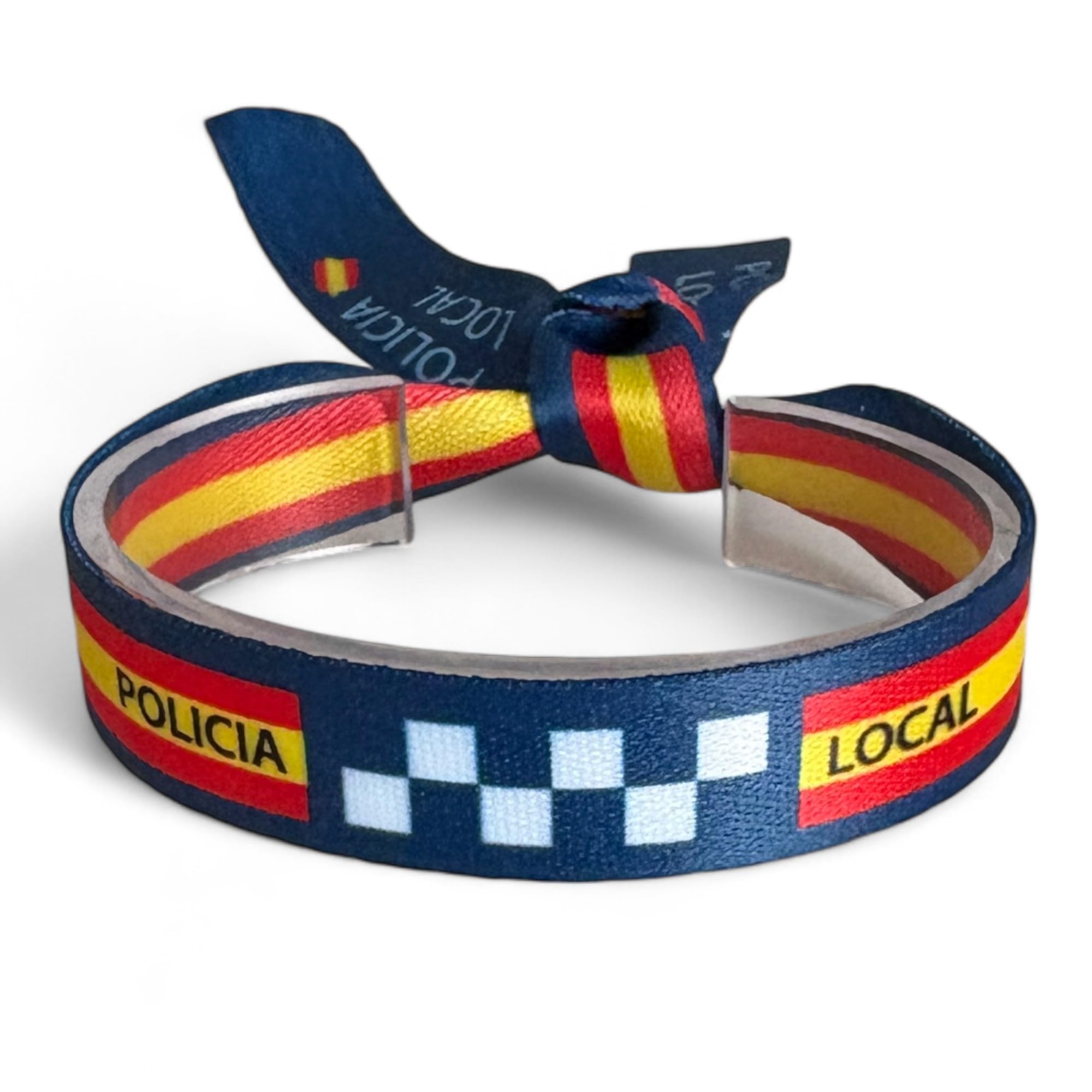 ADCSHOP Pack of 6 Spanish Local Police Bracelets, Sublimation Image, Heavy Duty, Measures 30 x 1.5 cm - Image 2