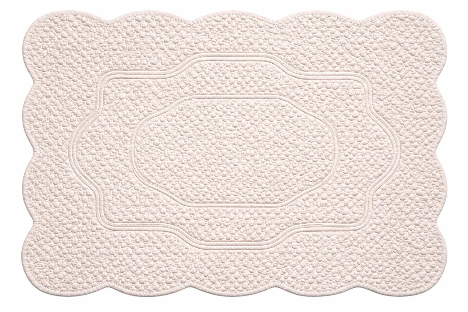 Set de table matelassé tissu lavable 33x46 cm dessous de plat