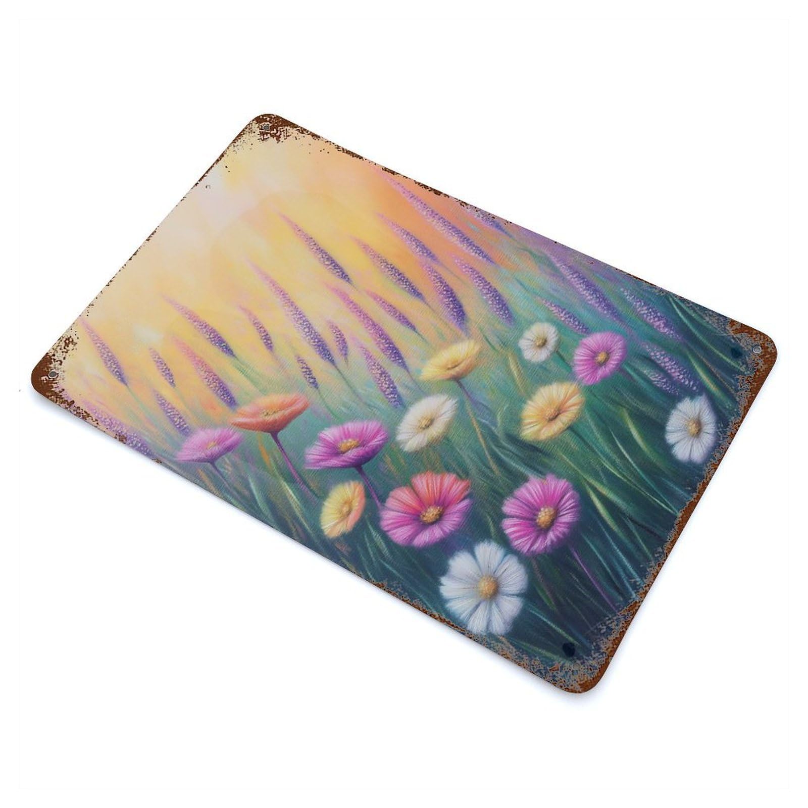 Wildflower 01 Decorative Tin Sign 11.8"x7.9", Ideal for Garage, Bar And Workshop Decor