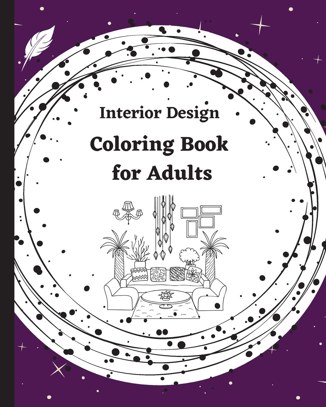 Interior Design Coloring Book for Adults