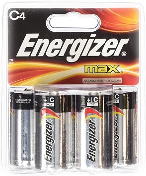 Energizer 4 Pk, C Energizer Max Battery
