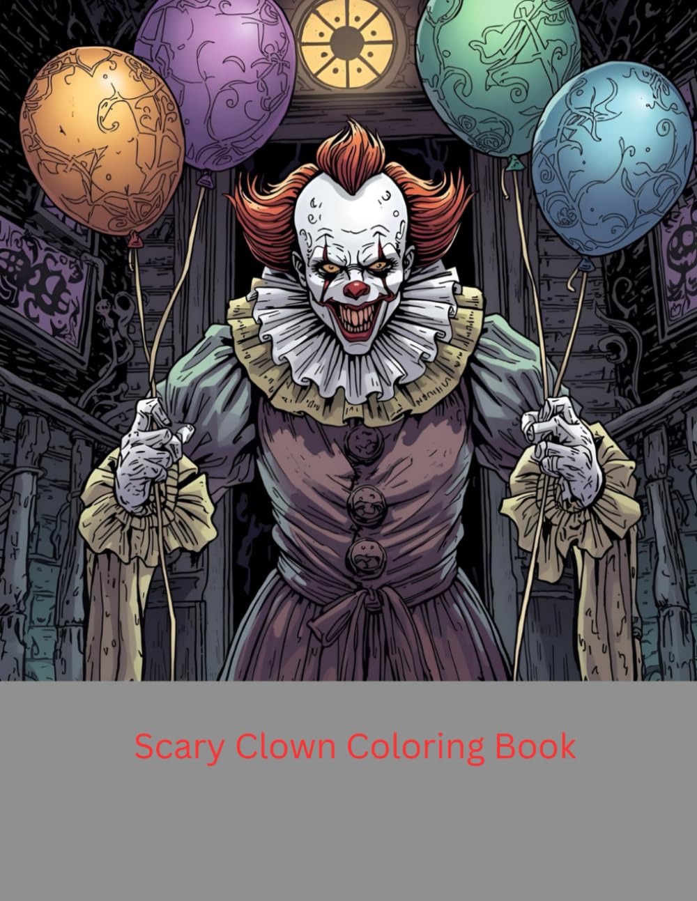Scary Clown Coloring Book