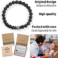 Vista 31 de Unique Bracelet Gifts To Son Grandson Dad Boyfriend Husband Brother Nephew Uncle Grandpa