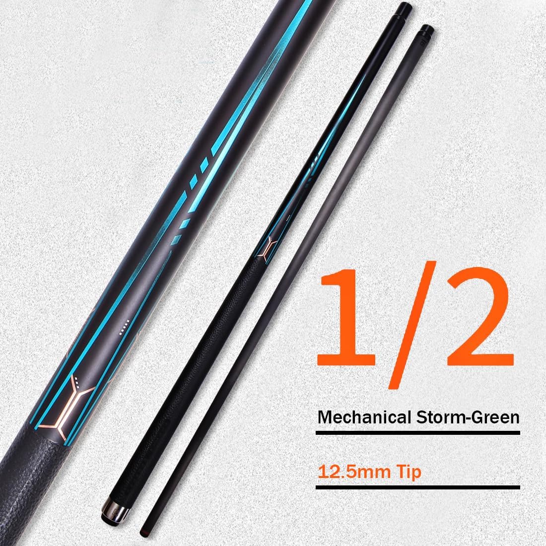 Little Monster Mechanical Storm Black Technology Carbon Fiber Pool Cue Billiard Stick Uni-loc Pin 12.5mm Tip Professional Billiard Stick