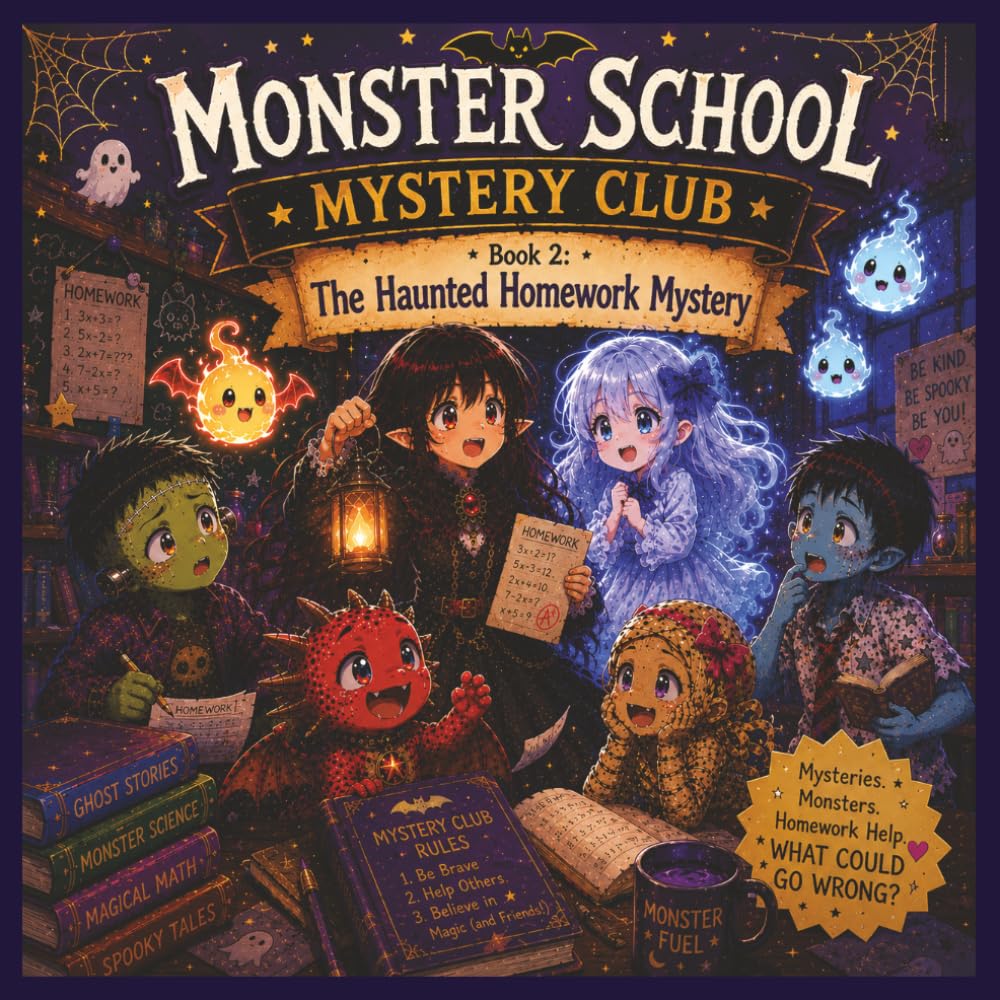 Monster School Mystery Club: Book 2: The Haunted Homework Mystery